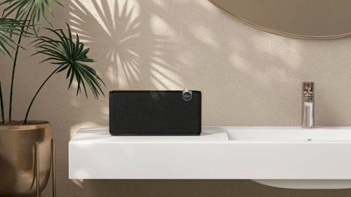 Klipsch - The Three Plus Premium Tabletop Bluetooth Speaker with Broadcast Mode - Matte Black