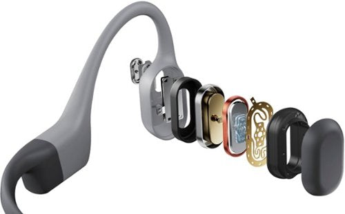 Shokz - OpenSwim Pro Wireless Bone Conduction Open-Ear Bluetooth Sports Headphones - Gray