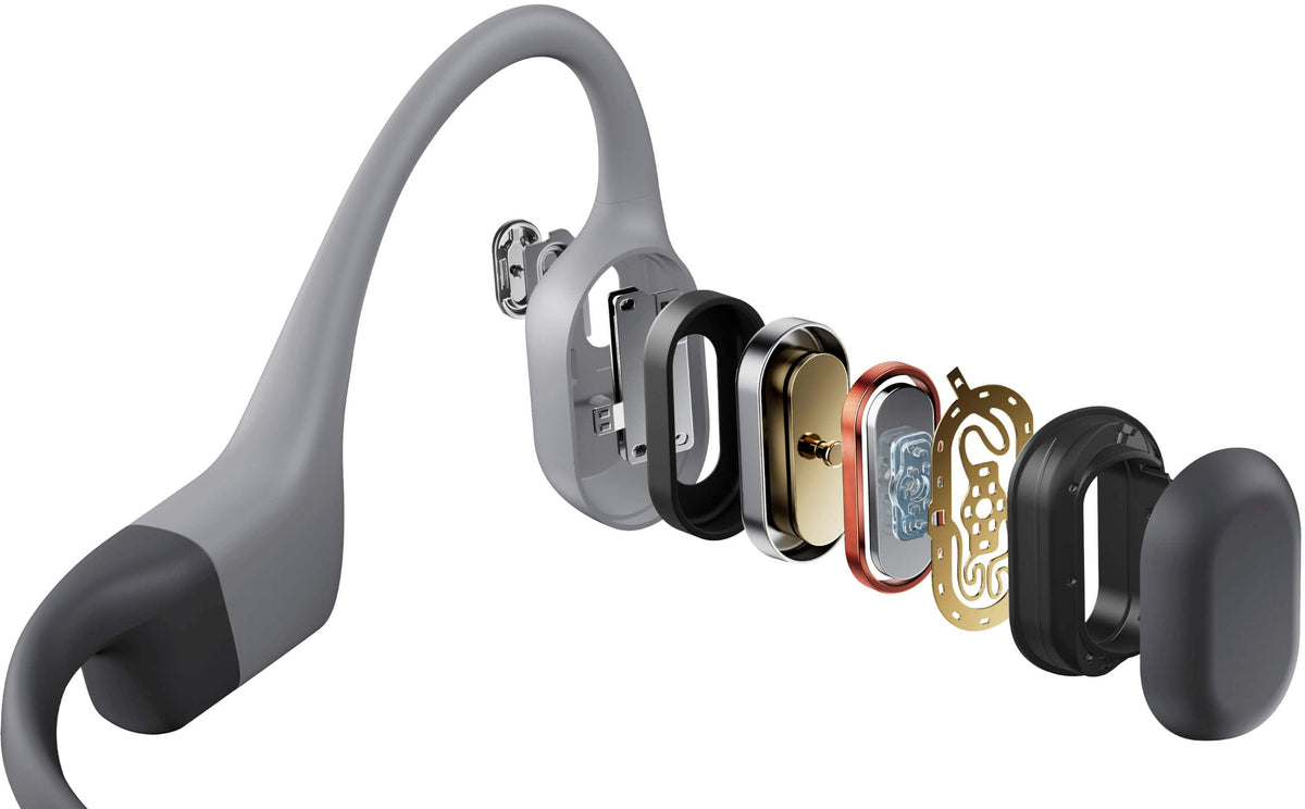Shokz - OpenSwim Pro Wireless Bone Conduction Open-Ear Bluetooth Sports Headphones - Gray