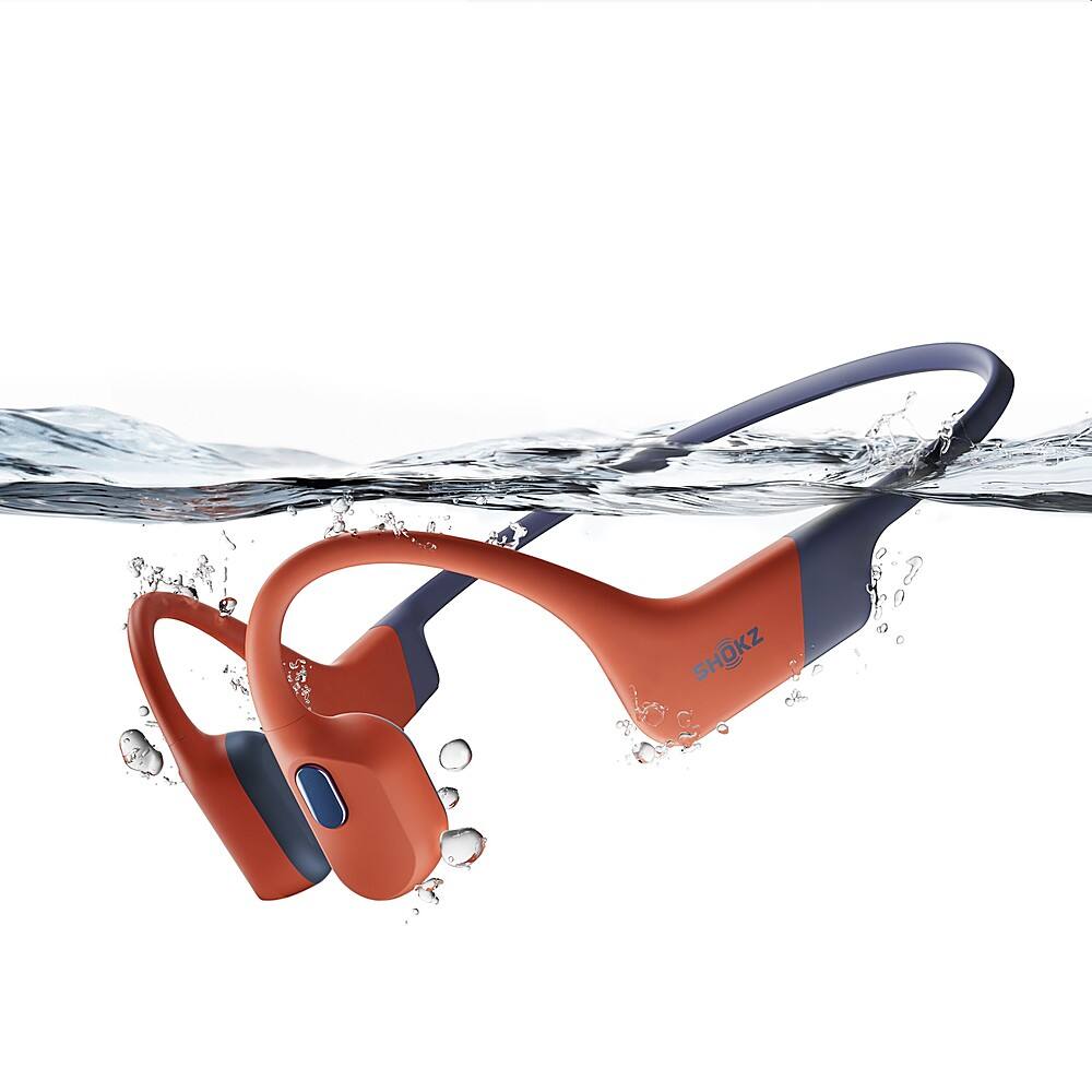 Shokz - OpenSwim Pro Wireless Bone Conduction Open-Ear Bluetooth Sports Headphones - Red