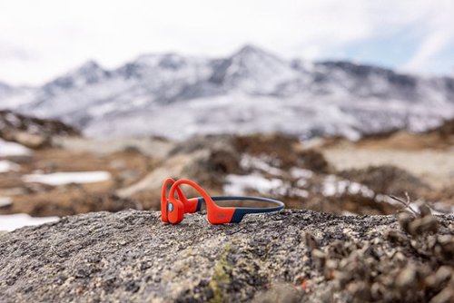 Shokz - OpenSwim Pro Wireless Bone Conduction Open-Ear Bluetooth Sports Headphones - Red
