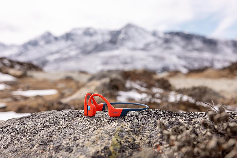 Shokz - OpenSwim Pro Wireless Bone Conduction Open-Ear Bluetooth Sports Headphones - Red