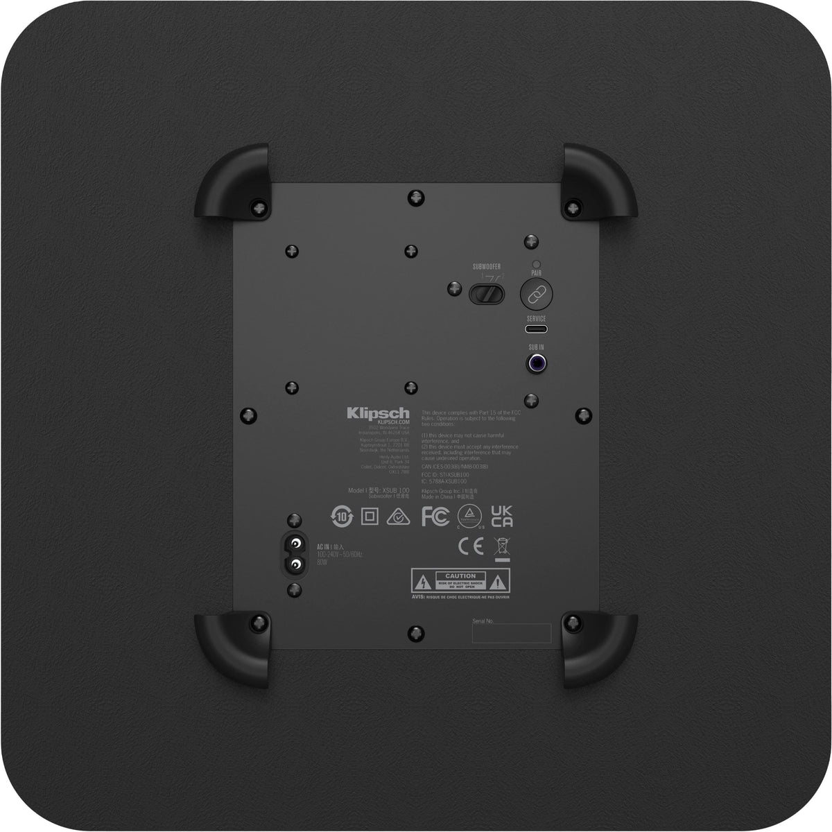 Klipsch - Flexus SUB 100 Subwoofer for CORE Soundbars - Black
