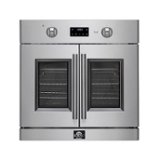 Forno Appliances - Asti 30 in. Single Electric Convection Wall Oven with French Doors - Stainless Steel