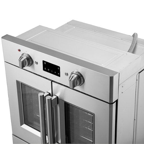 Forno Appliances - Asti 30 in. Single Electric Convection Wall Oven with French Doors - Stainless Steel