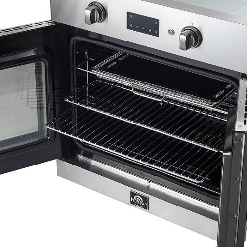 Forno Appliances - Asti 30 in. Single Electric Convection Wall Oven with French Doors - Stainless Steel