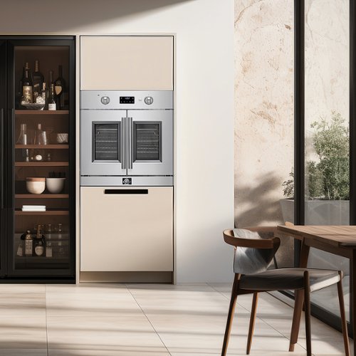 Forno Appliances - Asti 30 in. Single Electric Convection Wall Oven with French Doors - Stainless Steel