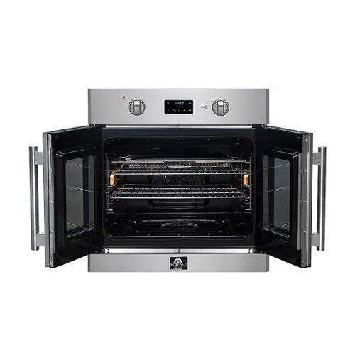Forno Appliances - Asti 30 in. Single Electric Convection Wall Oven with French Doors - Stainless Steel
