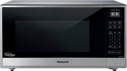 Panasonic - 1.6 Cu. Ft. 1250Watt Countertop Microwave Oven with Cyclonic Inverter Technology - Stainless Steel/silver