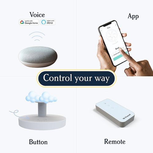 Windmill - Smart Whisper-Quiet Air Circulator and Fan with 5 speeds and Remote - Marine