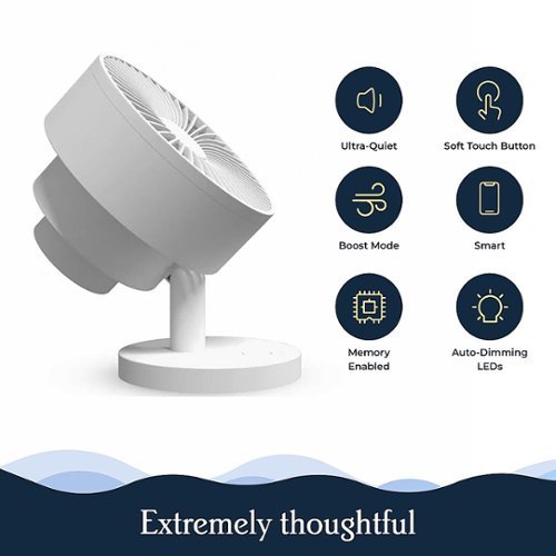 Windmill - Smart Whisper-Quiet Air Circulator and Fan with 5 speeds and Remote - Marine