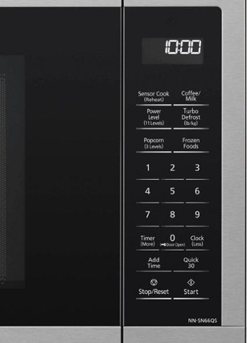 Panasonic - 1.2 Cu. Ft. 1200-Watt Countertop Microwave Oven with Inverter Technology - Stainless Steel