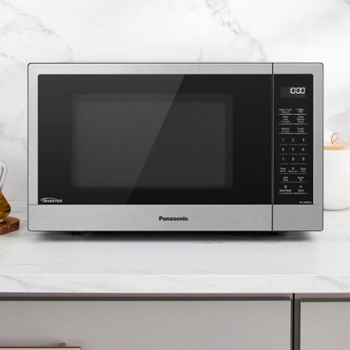 Panasonic - 1.2 Cu. Ft. 1200-Watt Countertop Microwave Oven with Inverter Technology - Stainless Steel