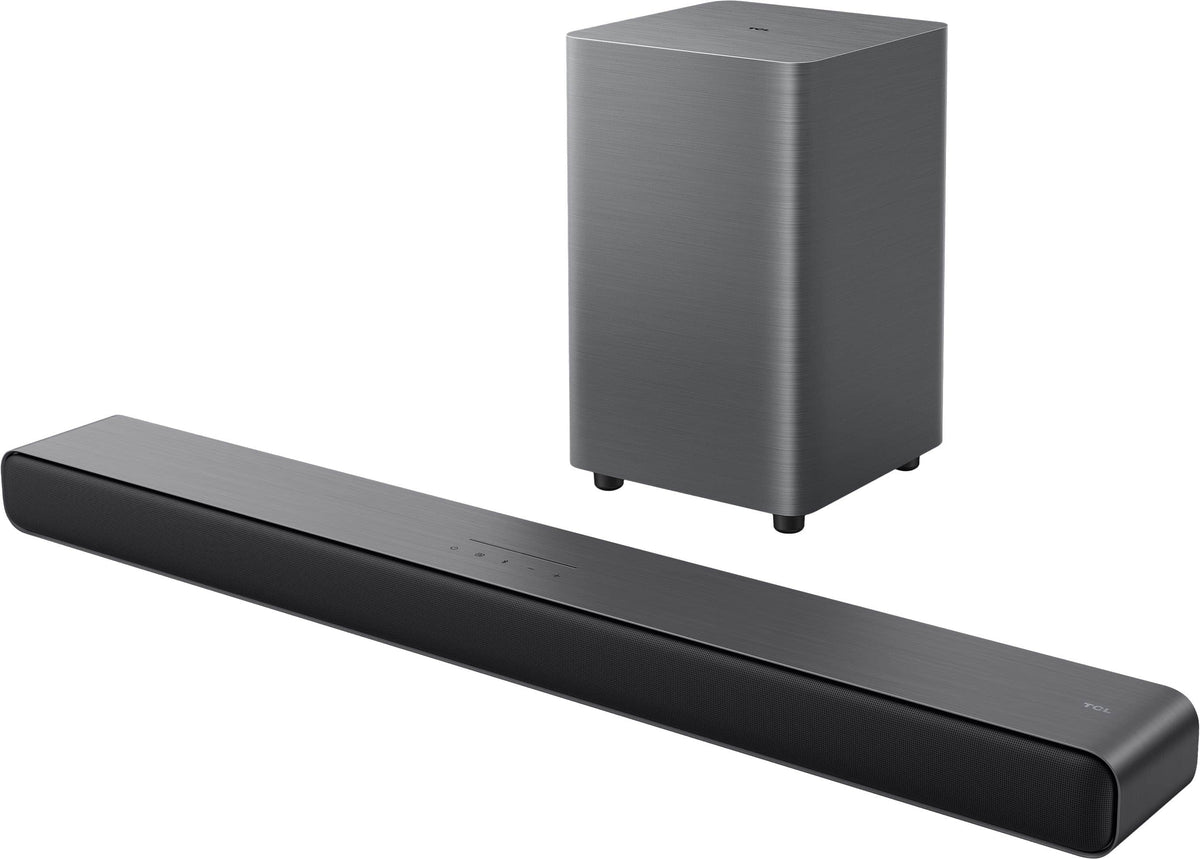 TCL - S55H 2.1 Channel S-Class Soundbar with Wireless Subwoofer, Dolby Atmos - Black