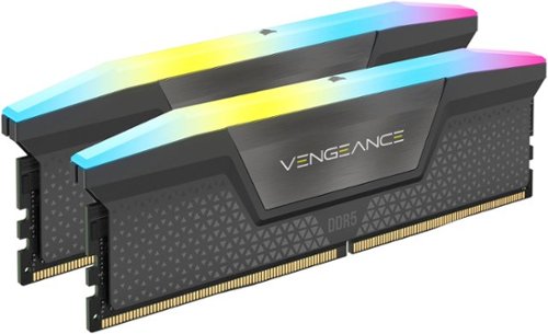 CORSAIR - VENGEANCE RGB 32GB (2x16GB) DDR5 6000MHz C30 AMD EXPO & Intel XMP UDIMM Desktop Memory - Gray