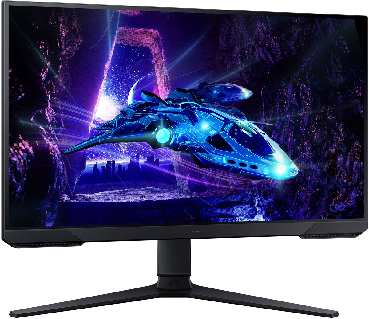 Samsung - Odyssey G30D 24" LED FHD AMD FreeSync Premium 180Hz 1ms Gaming Monitor (DisplayPort, HDMI) - Black