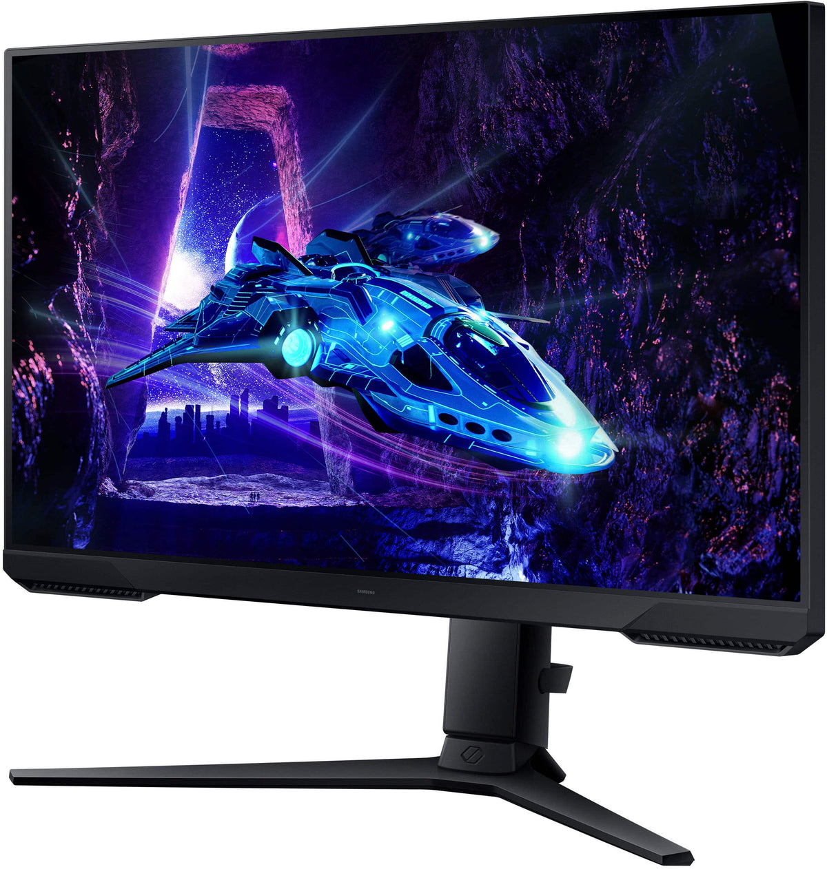 Samsung - Odyssey G30D 24" LED FHD AMD FreeSync Premium 180Hz 1ms Gaming Monitor (DisplayPort, HDMI) - Black