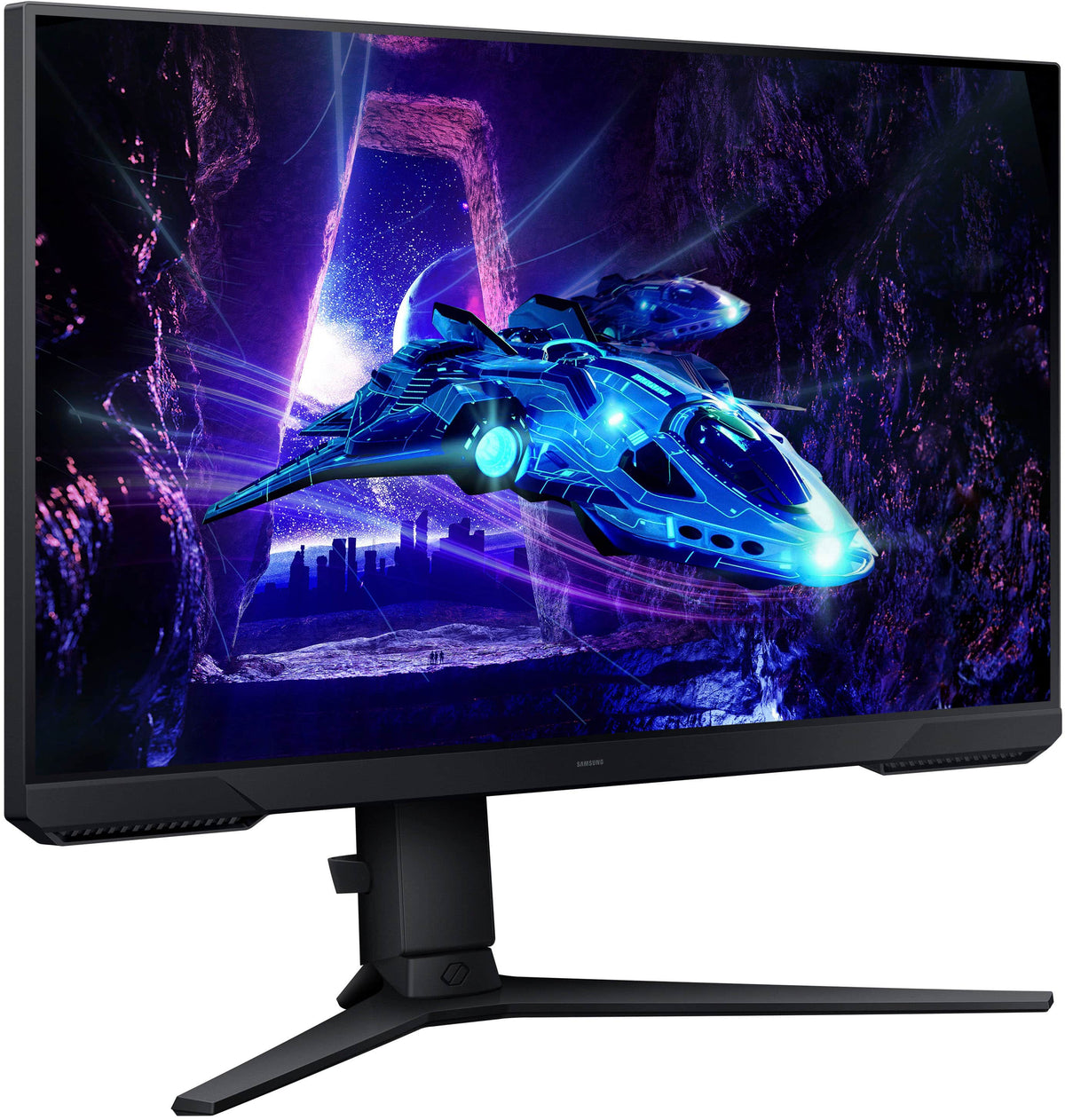 Samsung - Odyssey G30D 24" LED FHD AMD FreeSync Premium 180Hz 1ms Gaming Monitor (DisplayPort, HDMI) - Black