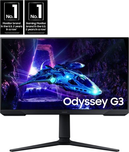 Samsung - Odyssey G30D 24" LED FHD AMD FreeSync Premium 180Hz 1ms Gaming Monitor (DisplayPort, HDMI) - Black