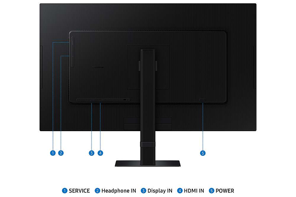 Samsung - 27” ViewFinity S7 LED 4k UHD 60Hz Monitor with HDR 10 (DisplayPort, HDMI) - Black