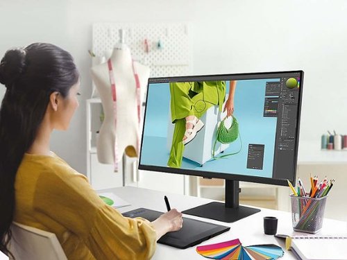 Samsung - 27” ViewFinity S7 LED 4k UHD 60Hz Monitor with HDR 10 (DisplayPort, HDMI) - Black
