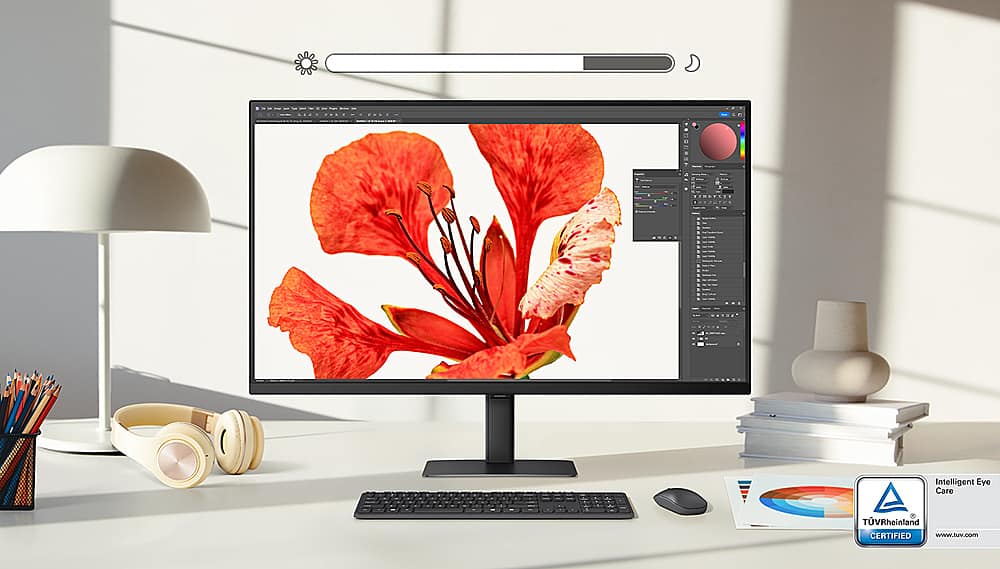 Samsung - 27” ViewFinity S7 LED 4k UHD 60Hz Monitor with HDR 10 (DisplayPort, HDMI) - Black
