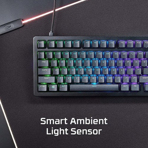HyperX - Alloy Rise 75 75% Wired Mechanical Linear Switch Gaming Keyboard with RGB Lighting - Black