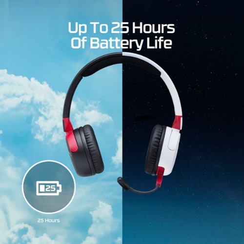 HyperX - Cloud Mini Wireless Headset for PC, PS5, PS4, Xbox Series X|S, Xbox One, Nintendo Switch, Chromebook, and Mobile - Red/Black