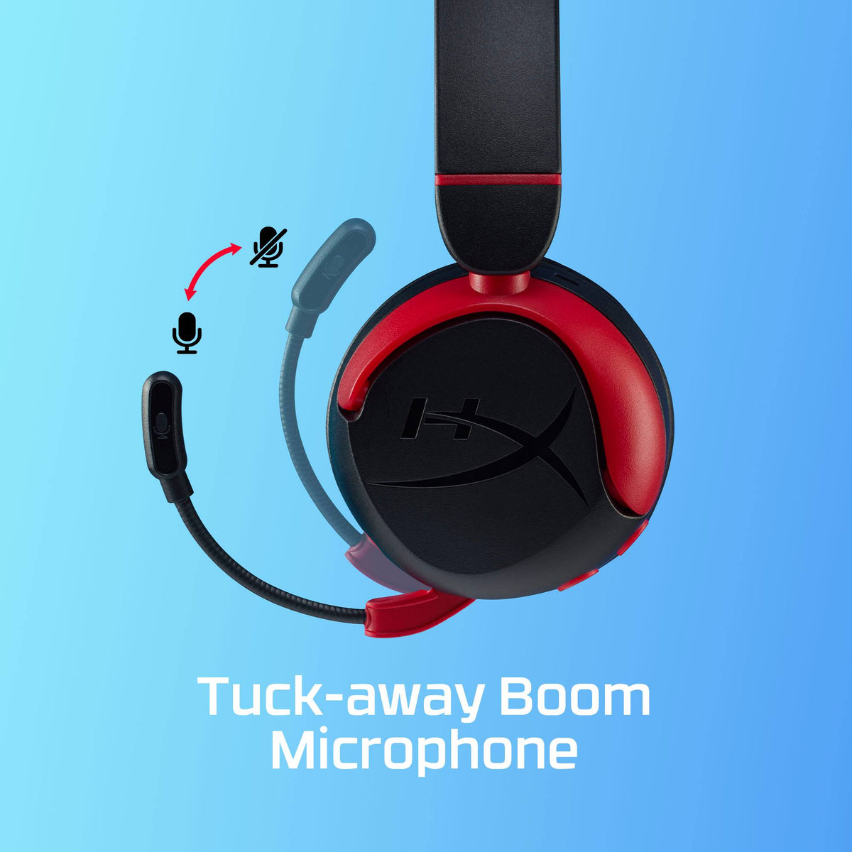 HyperX - Cloud Mini Wireless Headset for PC, PS5, PS4, Xbox Series X|S, Xbox One, Nintendo Switch, Chromebook, and Mobile - Red/Black
