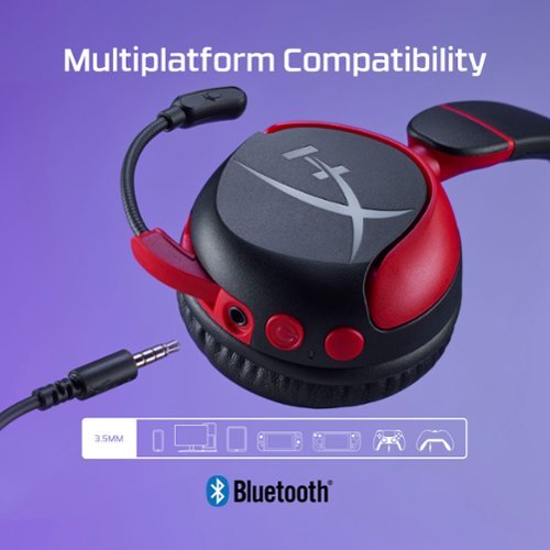 HyperX - Cloud Mini Wireless Headset for PC, PS5, PS4, Xbox Series X|S, Xbox One, Nintendo Switch, Chromebook, and Mobile - Red/Black