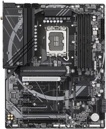 GIGABYTE - Z790 EAGLE AX (Socket LGA 1700) Intel Z790 ATX DDR5 Wi-Fi 6E Motherboard - Black