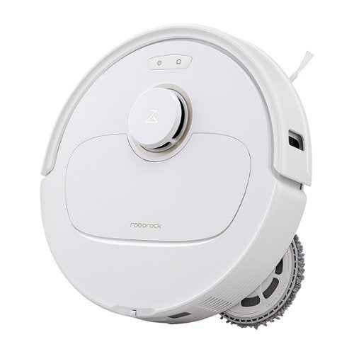 Roborock - Qrevo Pro Wi-Fi Connected Robot Vacuum and Mop with FlexiArm Design Edge Mopping, Dynamic Hot Water Mop Washing - White