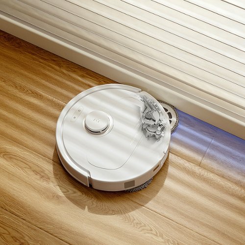 Roborock - Qrevo Pro Wi-Fi Connected Robot Vacuum and Mop with FlexiArm Design Edge Mopping, Dynamic Hot Water Mop Washing - White