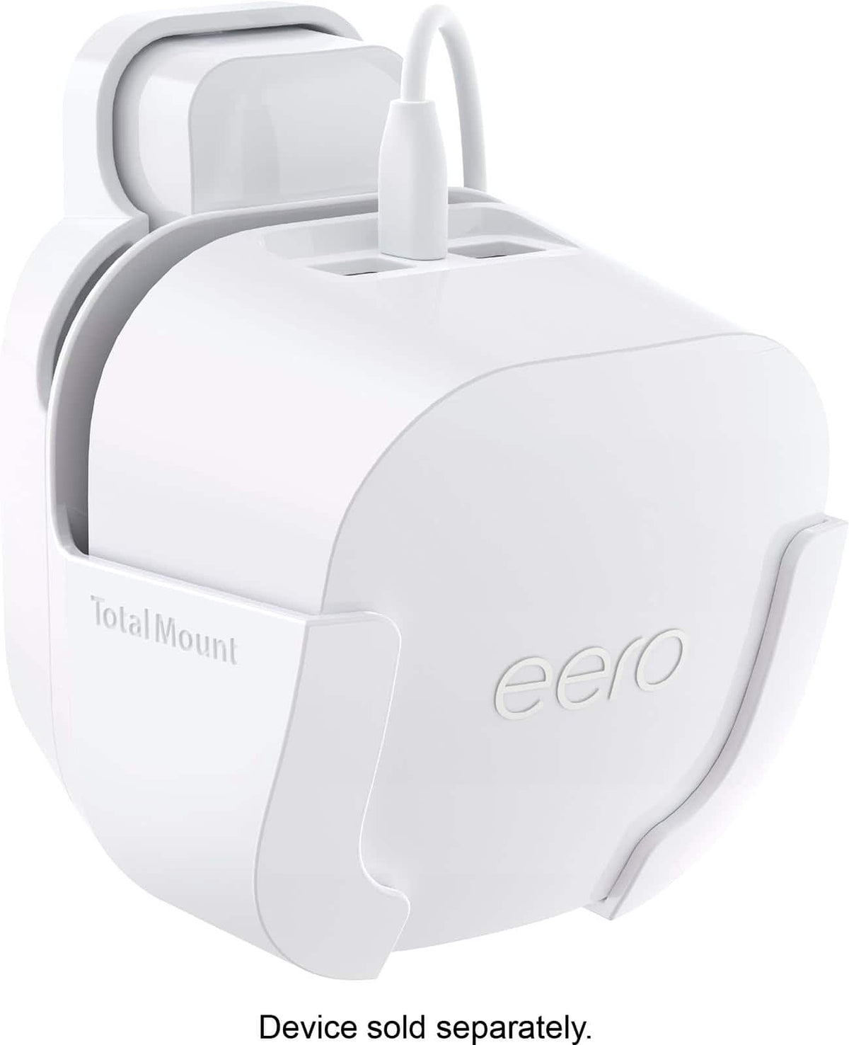 Made for Amazon Outlet and Wall Mount for eero 6 and eero 6+ - White