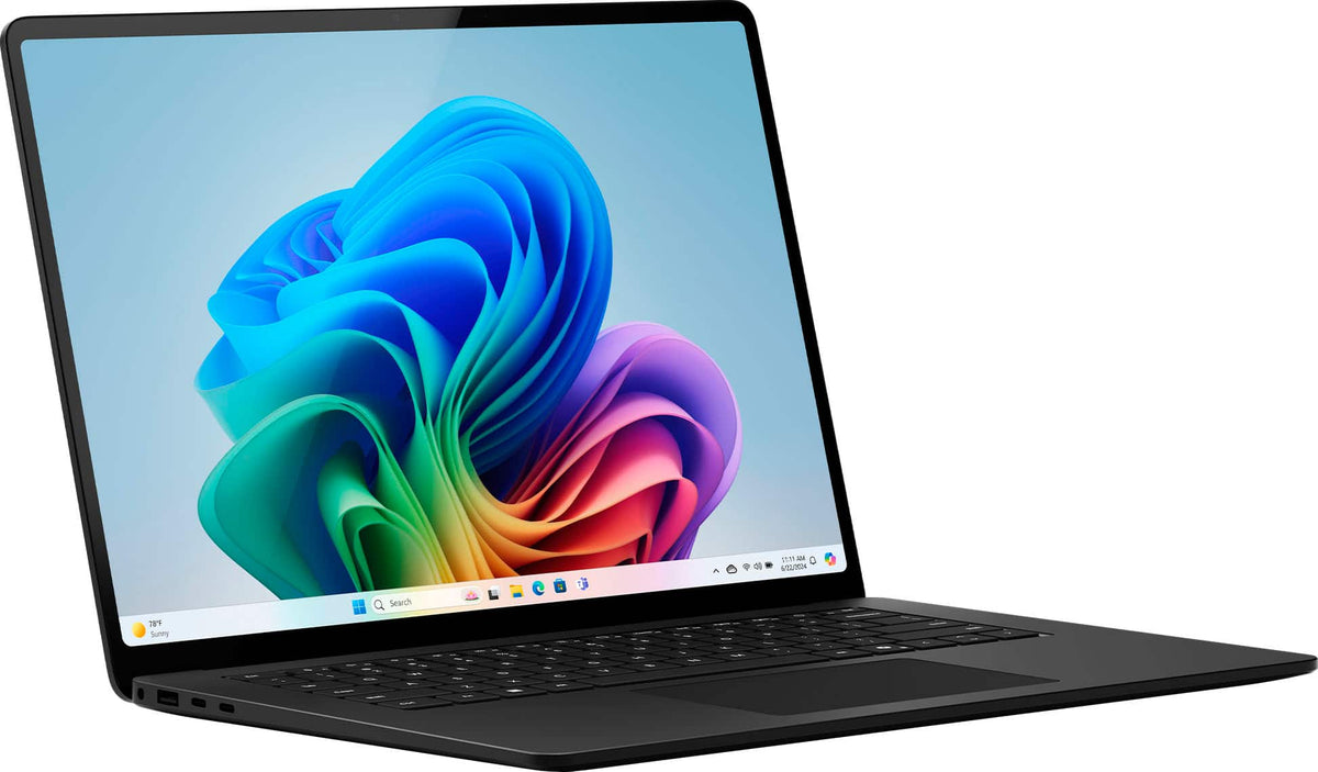 Microsoft - Surface Laptop - 15" 2K Touchscreen - Snapdragon X Elite 2024 - 16GB Memory - 512GB Storage (7th Ed) - Copilot+ PC - Black
