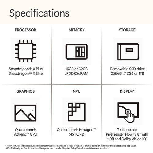 Microsoft - Surface Laptop - 13.8" 2K Touchscreen - Snapdragon X Elite 2024 - 16GB Memory - 512GB Storage (7th Ed) - Copilot+ PC - Black