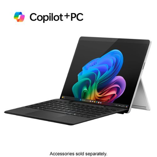 Microsoft - Geek Squad Certified Refurbished Surface Pro - Copilot+ PC - 13” - Snapdragon X Plus 10 Core - 16GB Memory - 256GB SSD - Platinum