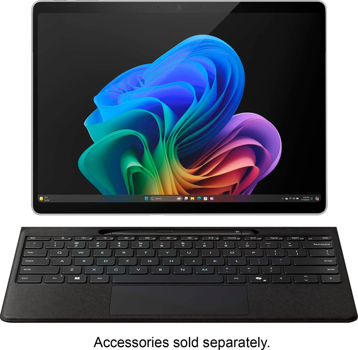 Microsoft - Geek Squad Certified Refurbished Surface Pro - Copilot+ PC - 13” - Snapdragon X Plus 10 Core - 16GB Memory - 256GB SSD - Platinum