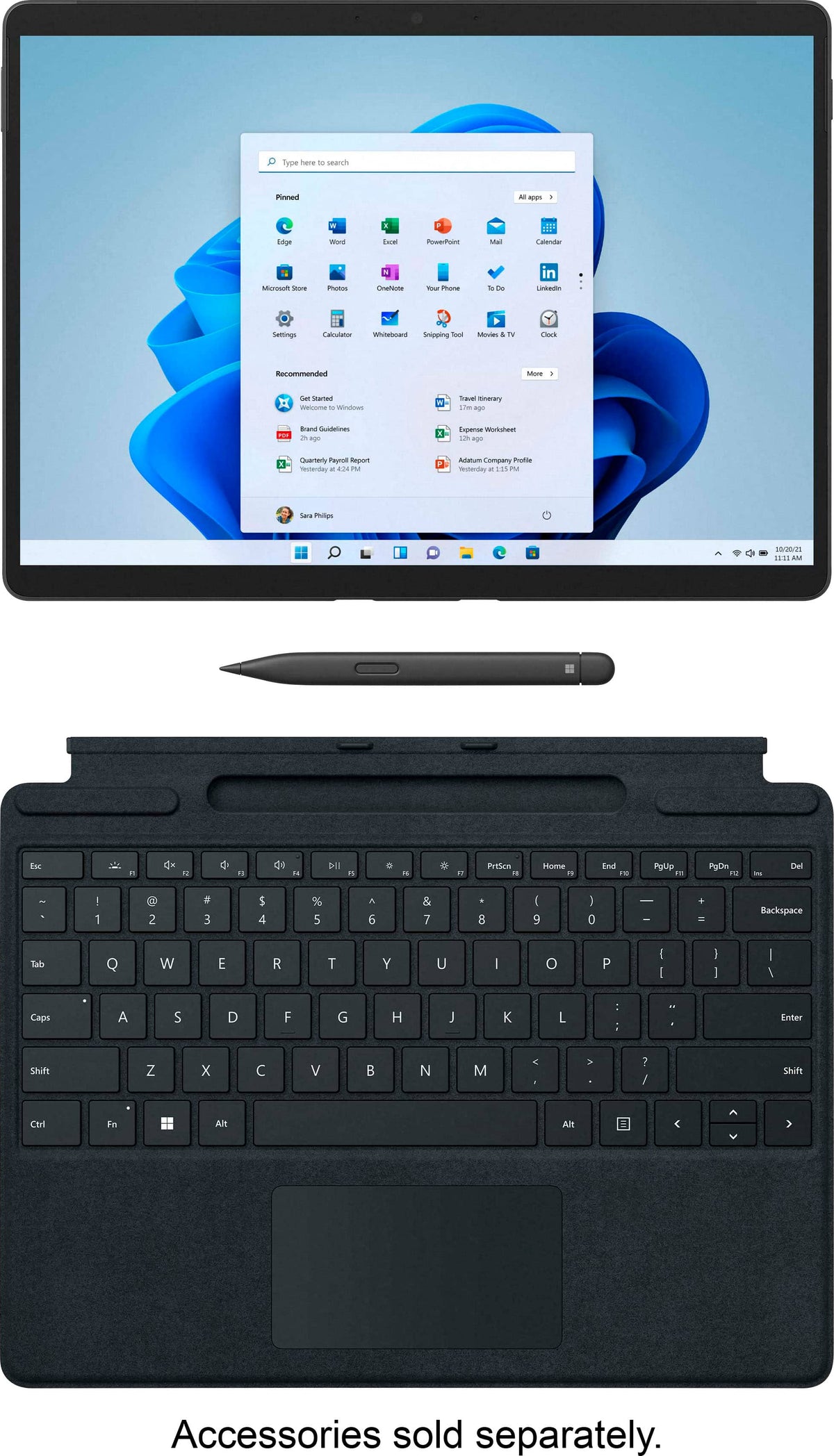 Microsoft - Refurbished Surface Pro 8 – 13” Touch Screen – Intel Evo platform Core i7 – 16GB Memory – 256GB SSD – Device Only - Graphite