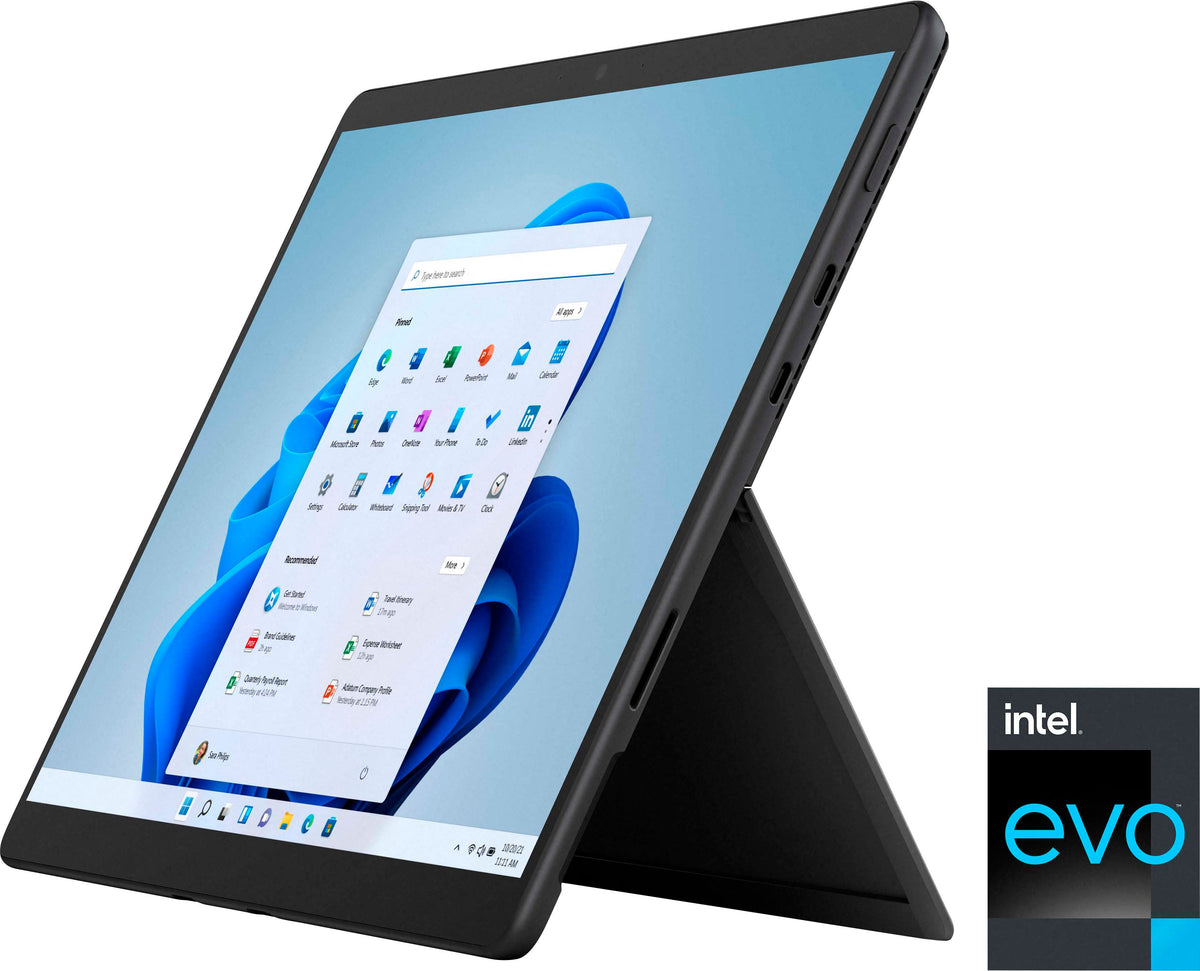 Microsoft - Refurbished Surface Pro 8 – 13” Touch Screen – Intel Evo Platform Core i5 – 8GB Memory – 512GB SSD – Device Only - Graphite