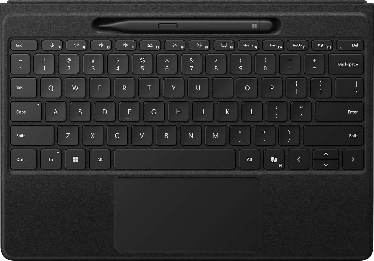 Microsoft - Surface Slim Pen (2nd Edition) and Pro 13" Flex Keyboard for Pro 13" (11th Edition), Pro 9, Pro 8 - Black