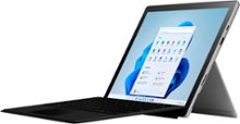 Microsoft - Geek Squad Refurbished Good - Surface Pro 7+ - 12.3” Touch Screen – Intel Core i5 – 8GB Memory – 256GB SSD with Black Cover (Latest Model) - Platinum