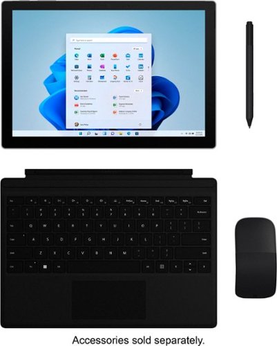 Microsoft - Geek Squad Refurbished Good - Surface Pro 7+ - 12.3” Touch Screen – Intel Core i5 – 8GB Memory – 256GB SSD with Black Cover (Latest Model) - Platinum
