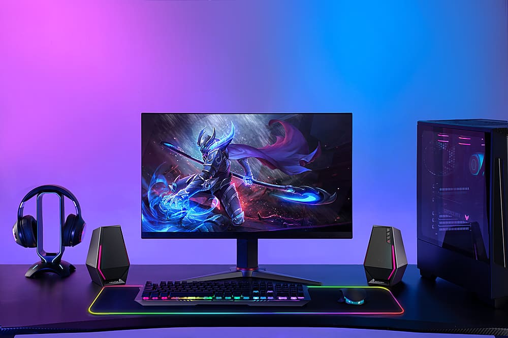 Edifier - G1500 2.0 Bluetooth Gaming Speakers with RGB Lighting (2-Piece) - Black