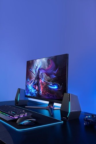 Edifier - G1500 2.0 Bluetooth Gaming Speakers with RGB Lighting (2-Piece) - Black