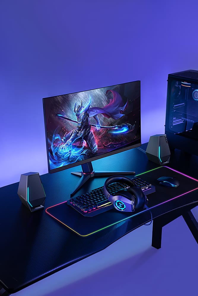 Edifier - G1500 2.0 Bluetooth Gaming Speakers with RGB Lighting (2-Piece) - Black