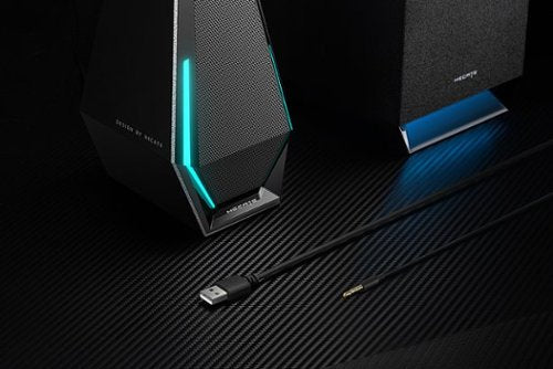 Edifier - G1500 MAX 2.1 Bluetooth Gaming Speakers with RGB Lighting (3-Piece) - Black