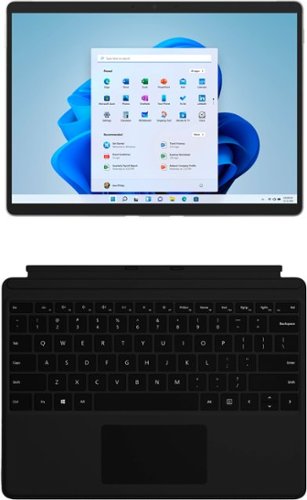 Microsoft - Refurbished Surface Pro 8 – 13” Touch Screen – Intel Core i5 – 8GB Memory – 128GB SSD – Device with Black Keyboard - Platinum