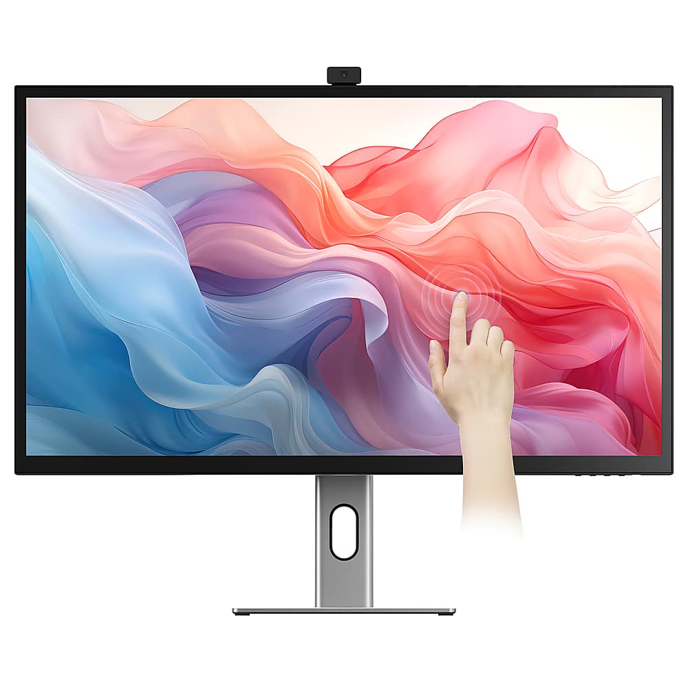 Alogic - Clarity Max Touch 32" UHD 4K Monitor with USB-C Power Delivery, Webcam, Touch Screen, 4k Monitor, & 65W Power Delivery - Black