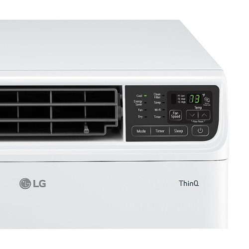 LG - 350 Sq. Ft. 8,500 BTU Smart Inverter Window Air Conditioner - White